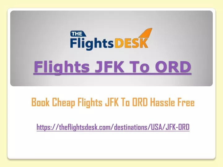 flights jfk to ord