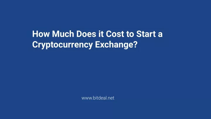 how much does it cost to start a cryptocurrency
