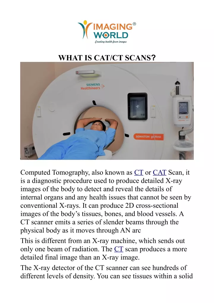 what is cat ct scans