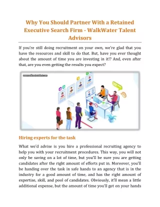 why you should partner with a retained executive