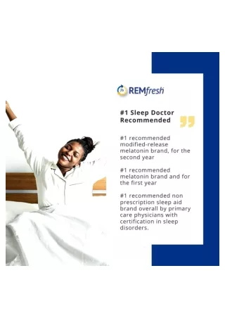 REMfresh #1 Sleep Doctor Recommended Sleep Aid Brand