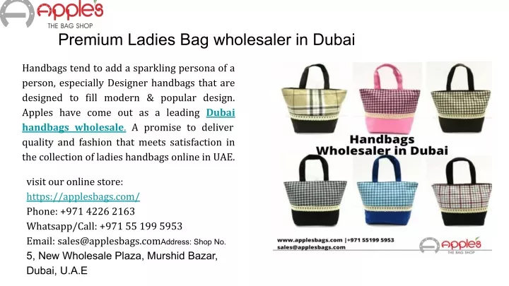 premium ladies bag wholesaler in dubai