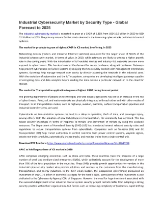 industrial cybersecurity market by security type