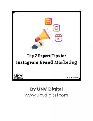 Top 7 Instagram Marketing Tips for Your Brand