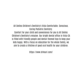 All Smiles Children’s Dentistry, Vista