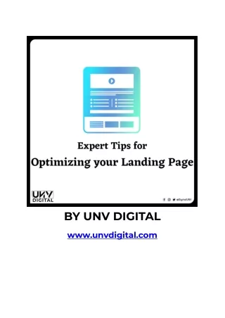 Top 5 Tips for Landing Page