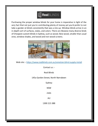 purchasing the proper window blinds for your home