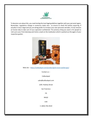 Buy Girl Scout Cookies Online USA | Calibudspot