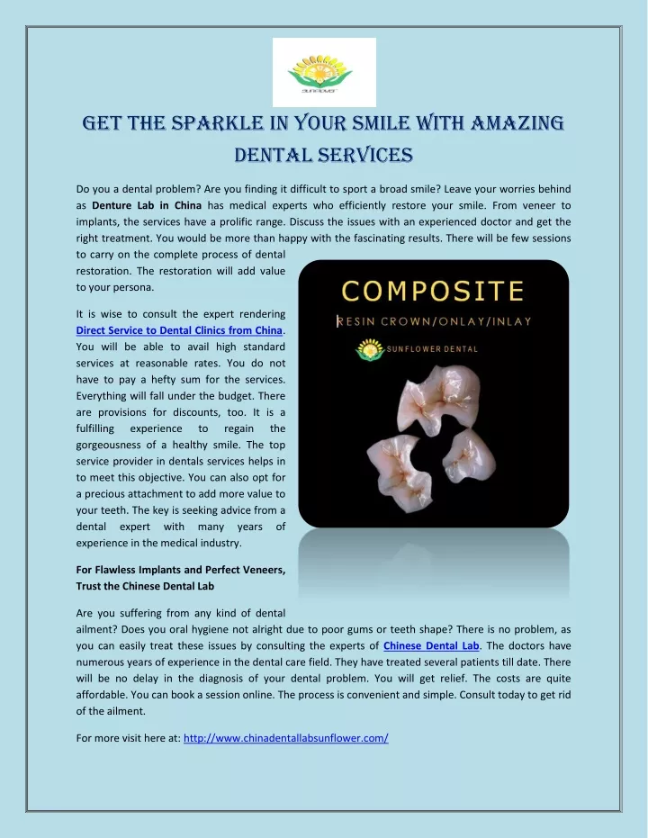 get the sparkle in your smile with amazing dental