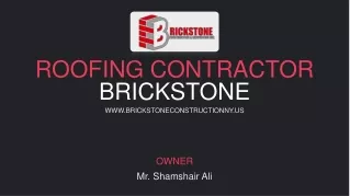Roofing Contractor NY Roof Repair and install | Brickstone Constructionny