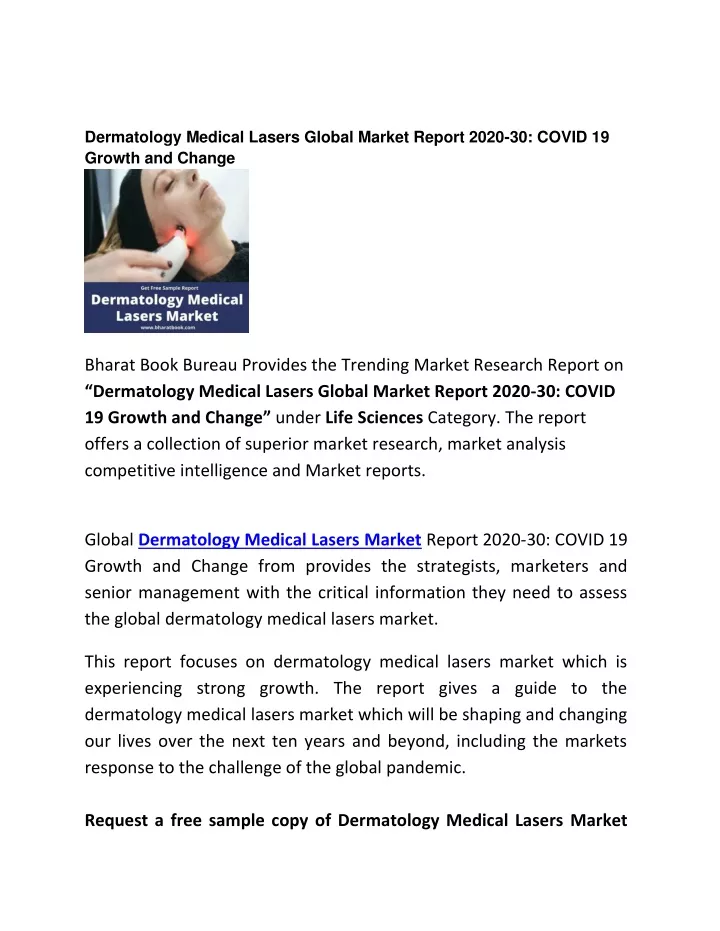 dermatology medical lasers global market report