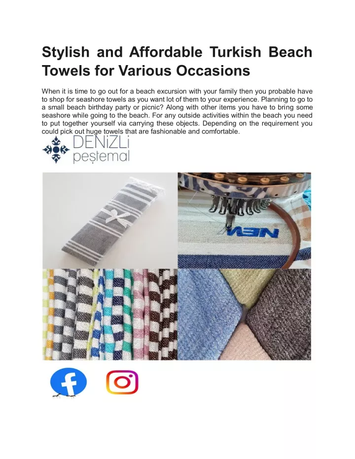 stylish and affordable turkish beach towels
