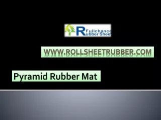 Pyramid Rubber Mat