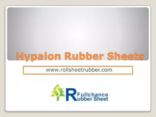 Hypalon Rubber Sheets