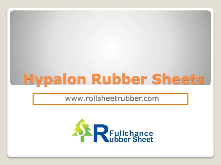 hypalon rubber sheets