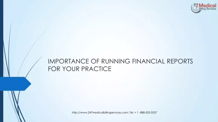 importance of running financial reports for your