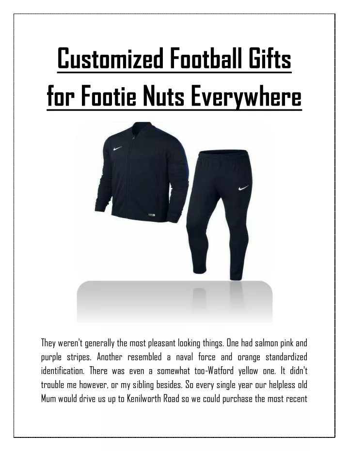 customized football gifts for footie nuts