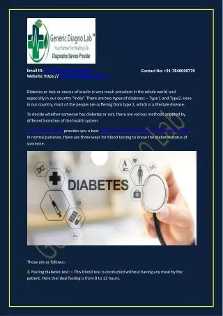 email id info@genericdiagnolab in website https