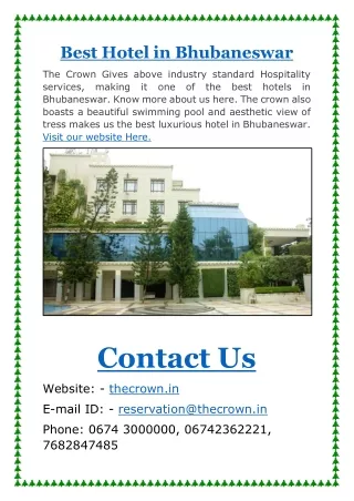 best hotel in bhubaneswar