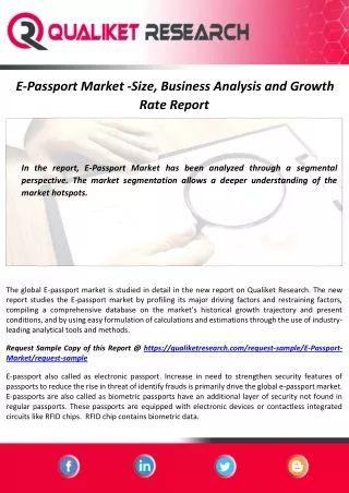 e passport market size business analysis