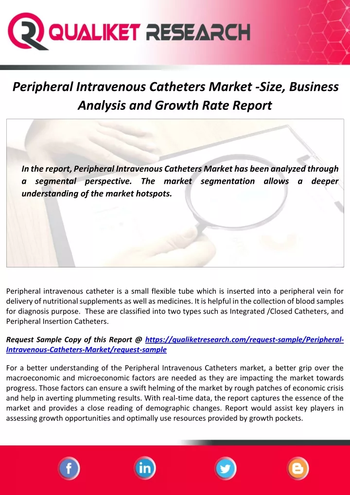peripheral intravenous catheters market size