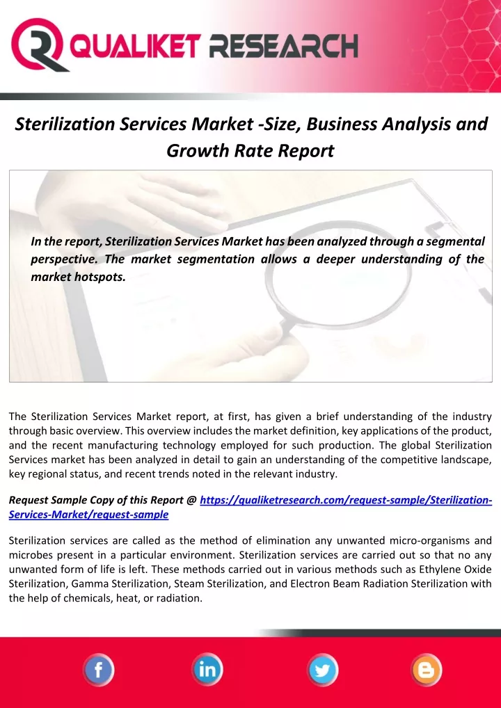 sterilization services market size business