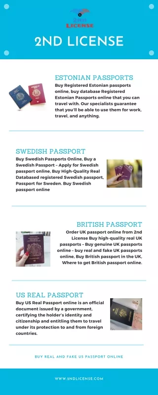 Buy Real and Fake US Passports Online from 2nd License