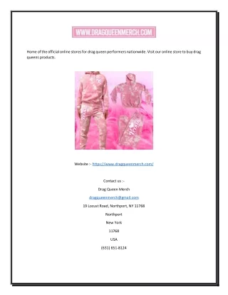 home of the official online stores for drag queen