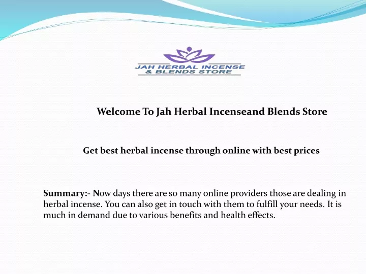 welcome to jah herbal incenseand blends store