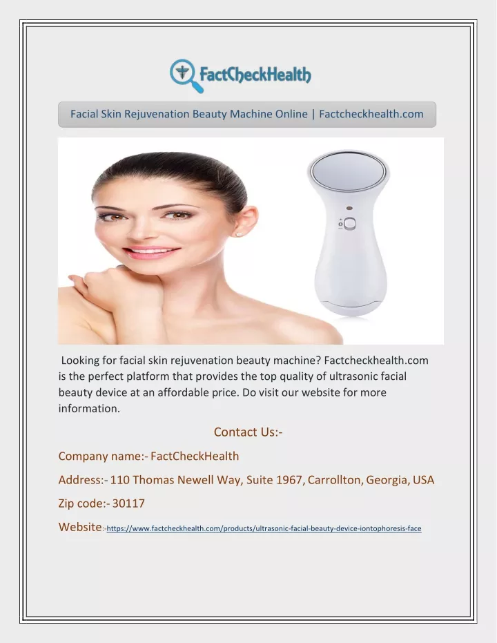 facial skin rejuvenation beauty machine online