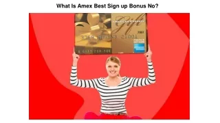 what is amex best sign up bonus no