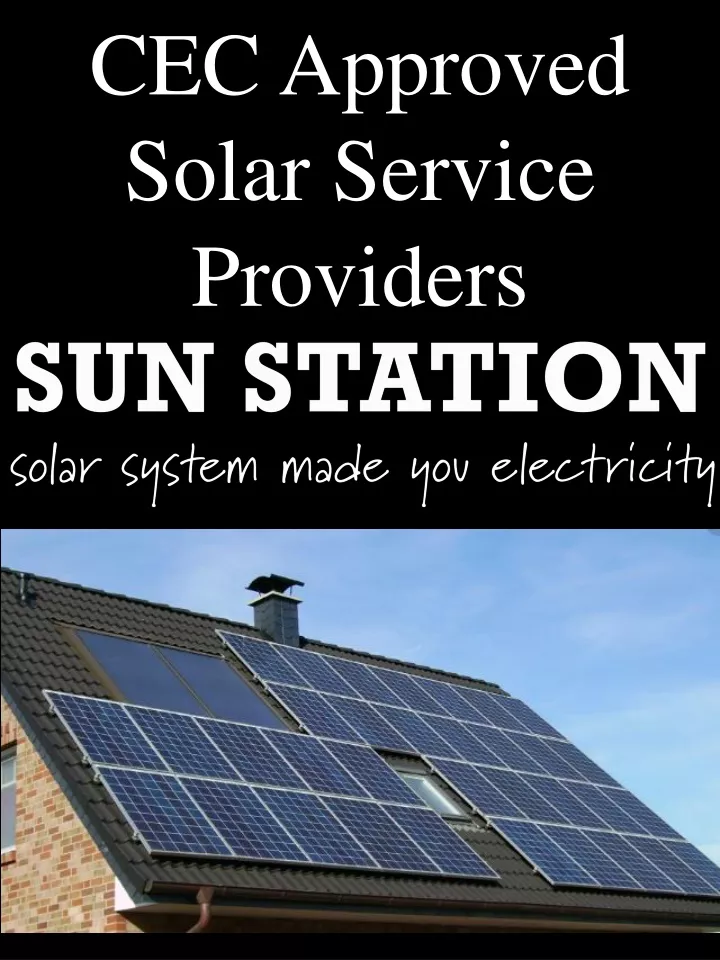 cec approved solar service providers