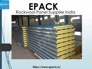 Rockwool Panel Supplier in India - EPACK