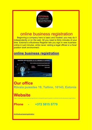 online business registration