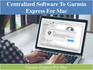 Centralized software to garmin express for mac