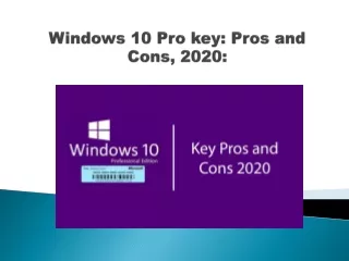 Windows 10 Pro key: Pros and Cons, 2020