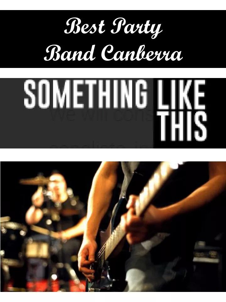 best party band canberra