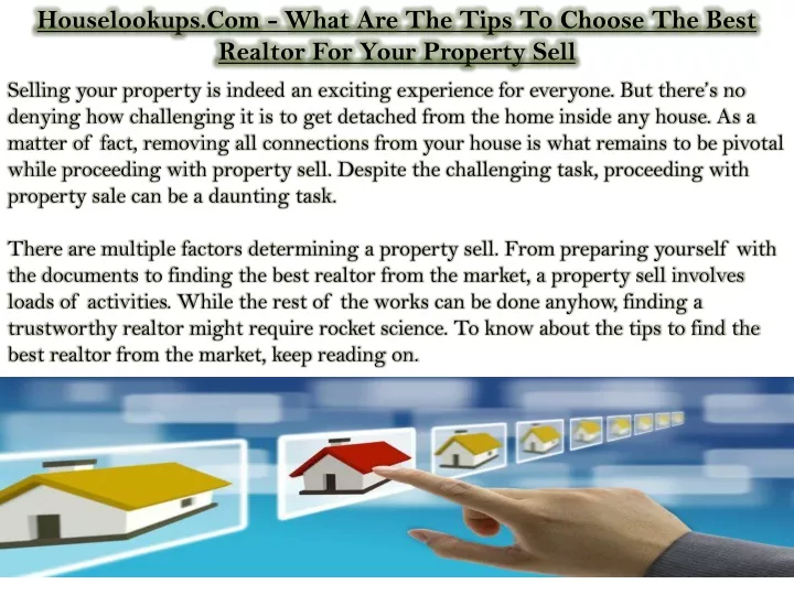 houselookups com what are the tips to choose