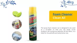 Deep Cleaning Foam Cleaner | Lifts out Dirt & Removes Stains