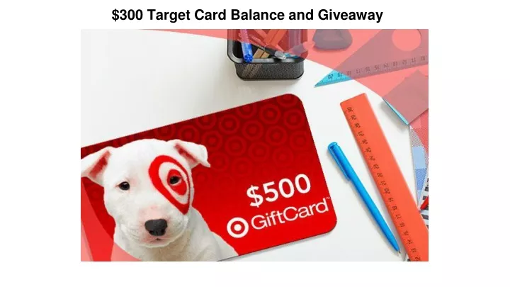 300 target card balance and giveaway