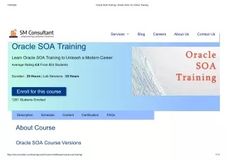 Oracle SOA Training _ Oracle SOA 12c Online Training