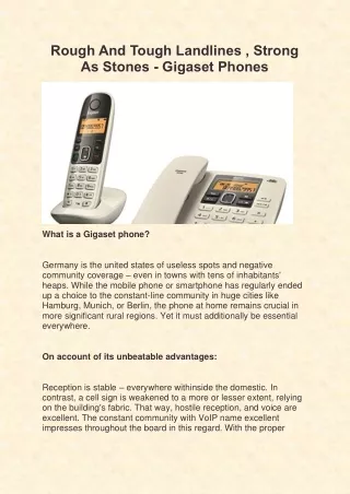 Buy Gigaset cordless telephones in Dubai