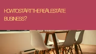 start a Real Estate Business- Davor Rom