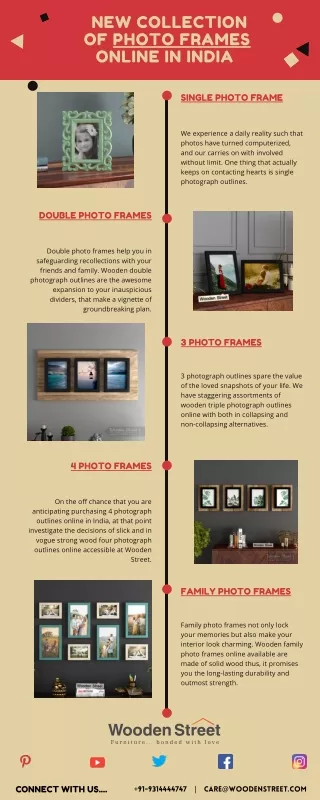 new collection of photo frames online in india
