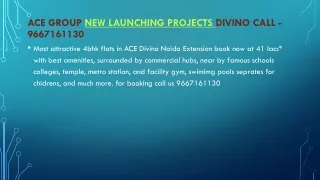 Most Attractive 4bhk flats in ACE Divino Noida Extension Book Now