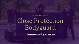 Close Protection Bodyguard