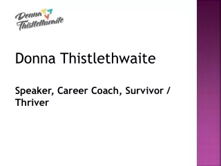 Donna Thistlethwaite Mental Health Speaker