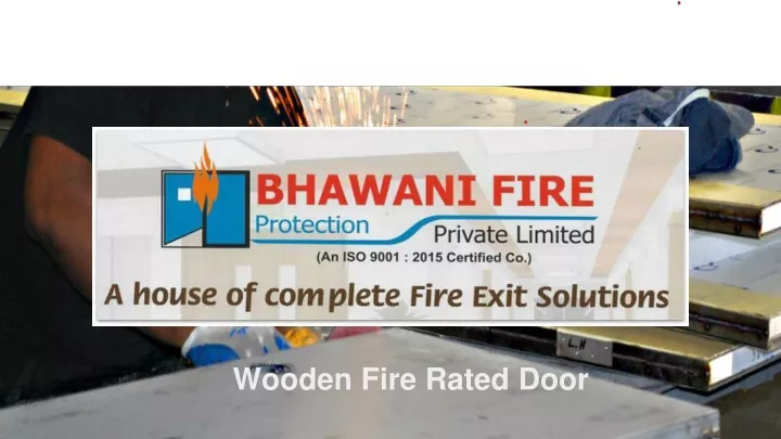 wooden fire rated door