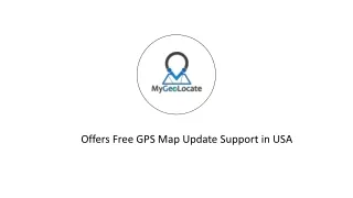 GPS Map Update Company in USA