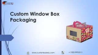 custom window b ox packaging